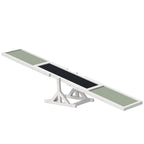 Wooden Pet Seesaw for Big Dogs, Dog Agility Equipment with Anti-Slip Surface - White