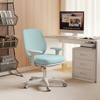 Bürostuhl, Ergonomisch Schreibtischstuhl mit Drehfunktion, Höhenverstellbar 55 x 48 x 82,5-94,5 cm Grün