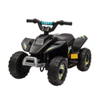 Kinder Quad Elektro 6V Kinderquad mit Vorwärts-, Rückwärtsfunktion für Kinder 1,5-3 Jahre bis 20 kg Schwarz