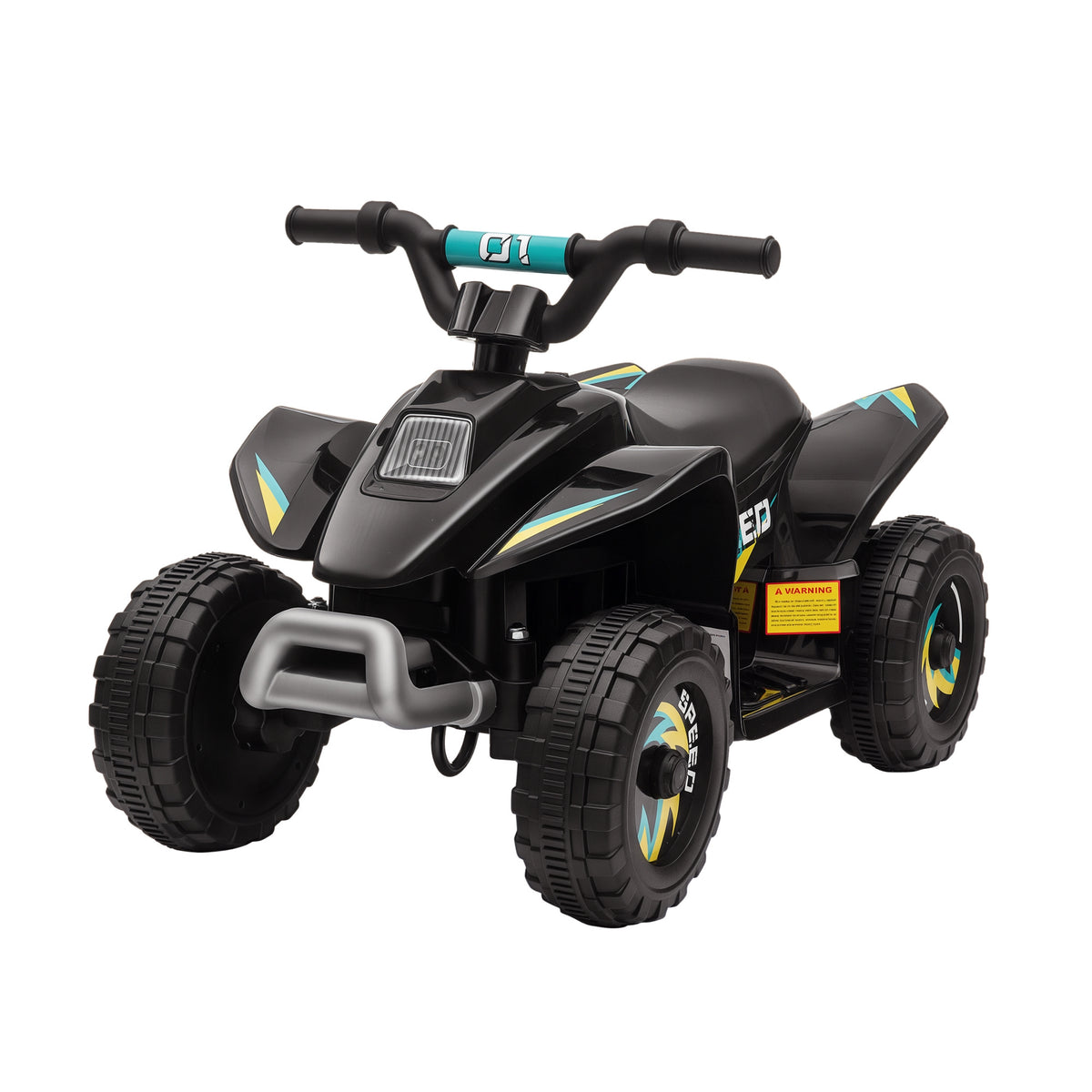 Kinder Quad Elektro 6V Kinderquad mit Vorwärts-, Rückwärtsfunktion für Kinder 1,5-3 Jahre bis 20 kg Schwarz