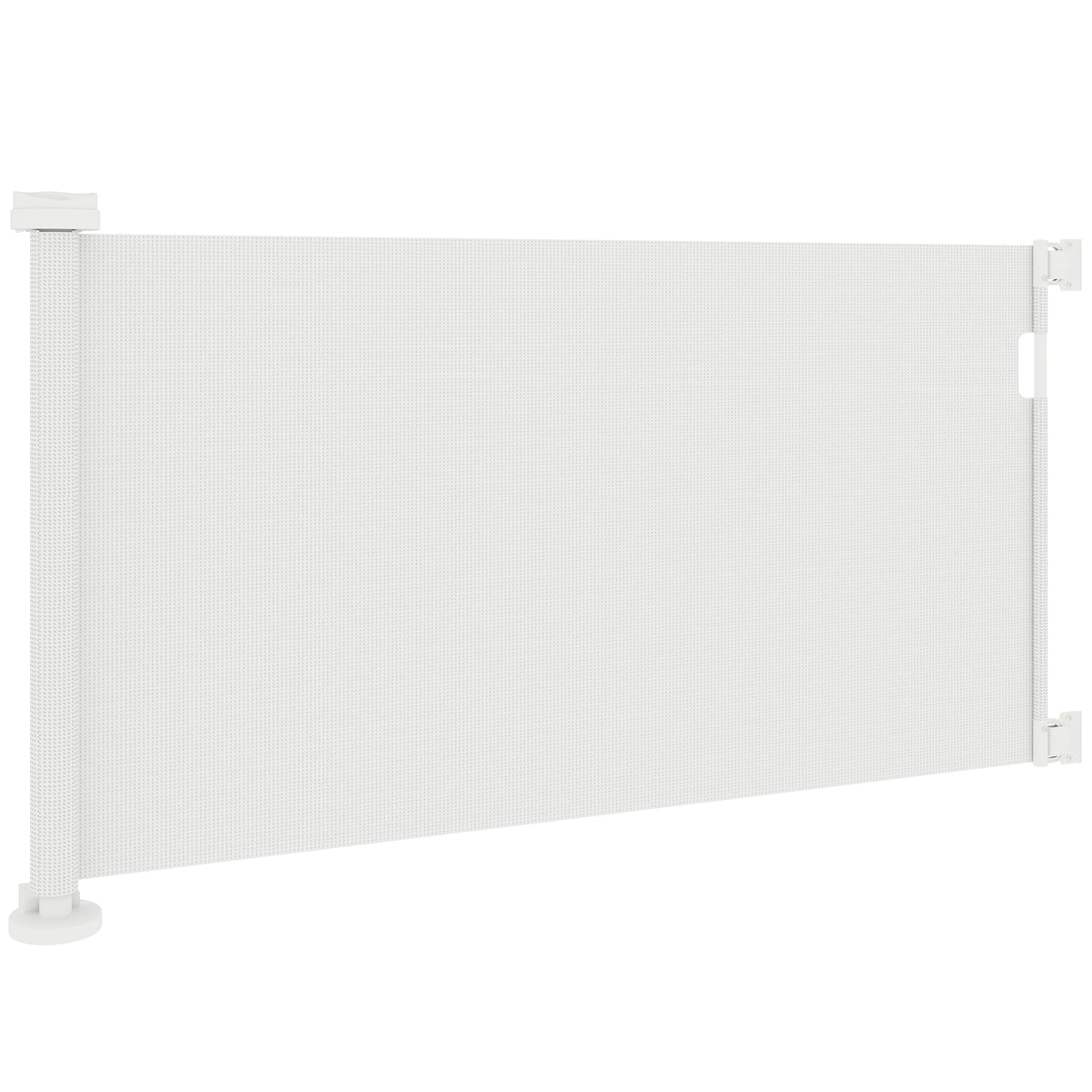 Treppenschutzgitter Ausziehbar 0-136cm 87 cm Hoch Türschutzgitter für Haustiere 142 x 10 x 87 cm Weiß