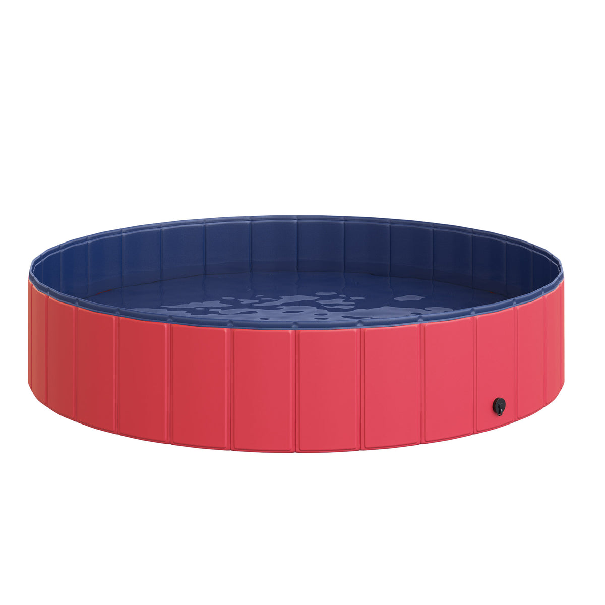  Hundebadewanne faltbar Badewanne Hundepool Plantschbecken Swimmingpool Wasserbecken f¨¹r Hunde und Katzen Schwimmbecken Kunststoff+Holz Rot ?140 x H30 cm