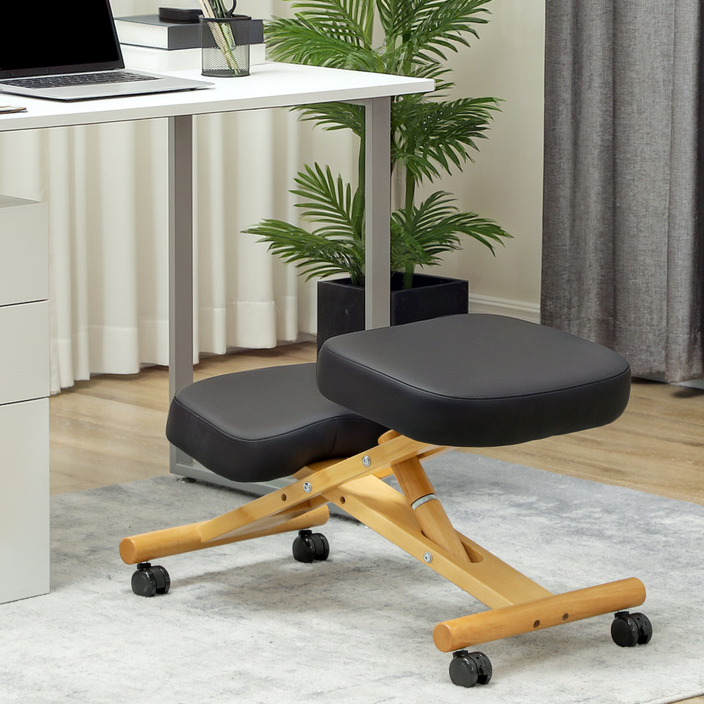 Kniestuhl Ergonomischer Kniehocker mit Rollen Sitzhocker zur Verbesserung der Nackenschmerzen für Zuhause und Büro