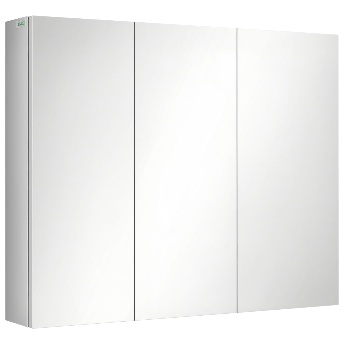 Spiegelschrank, Badschrank, 3 Spiegelt¨¹ren, 5 Innenb?den, Edelstahl, Farbe: Silber, 70 x 12 x 55 cm