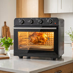 Heißluftfritteuse 36 Liter Mini Backofen mit Umluft, Backblech, Rost