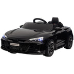 Kinderauto, Elektroauto, Audi-lizenziert, mit Sicherheitsgurt, Fernbedienung, Licht, schwarz, 103 x 58 x 41cm