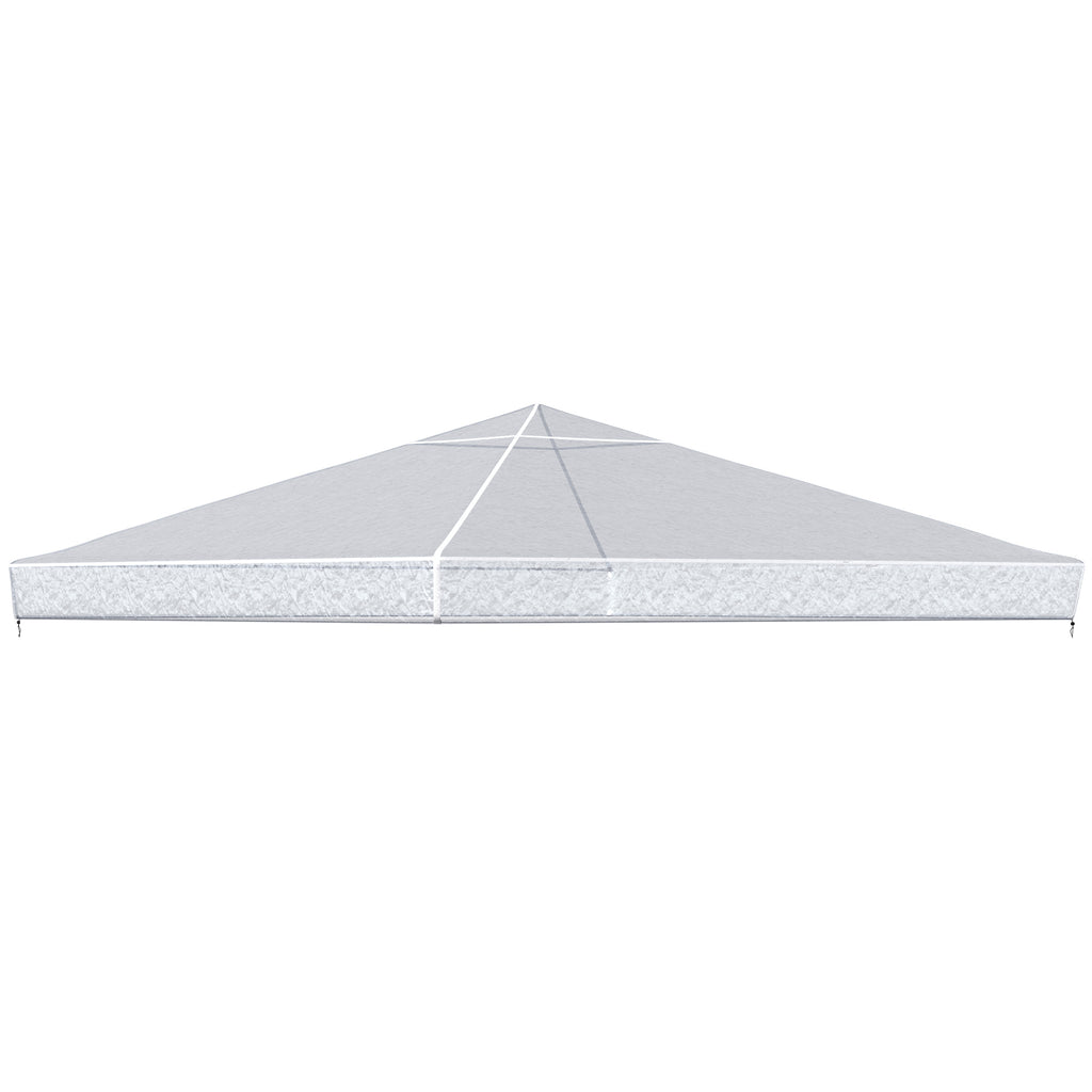 Pavillon-Regenabdeckung, Gartenpavillon-Schutz, windfest, wasserfest, Kunststoff-Plane, 300L x 300B x 80H cm