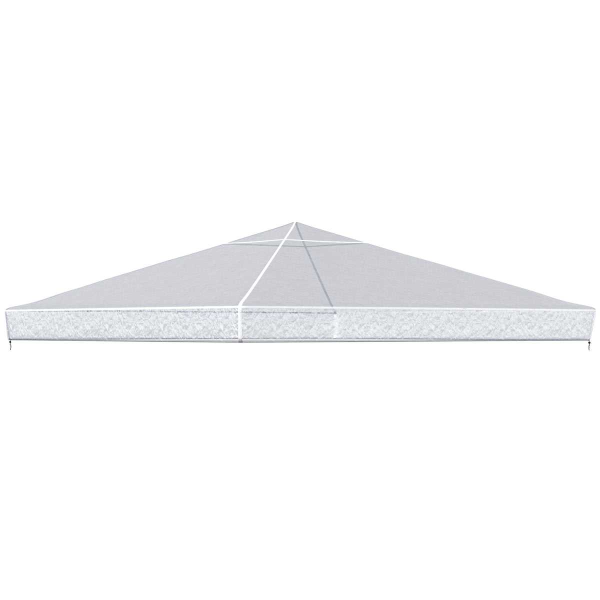Pavillon-Regenabdeckung, Gartenpavillon-Schutz, windfest, wasserfest, Kunststoff-Plane, 300L x 300B x 80H cm