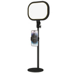 LED-Nachttischlampe, 10 Dimmstufen, 5 Farben, Speicherfunktion, Metall, Schwarz