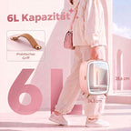 Mini Kühlschrank 6 Liter LED Spiegel Kosmetik Kühlschrank Rosa