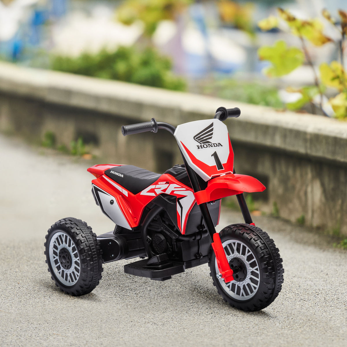 Elektro Kindermotorrad Honda, 3 km/h, Soundeffekte, f¨¹r 18-36 Monate, Rot