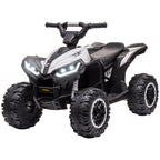 Kinder-Quad Elektrisches Kinderauto, 6 km/h, Sound- und Lichteffekte, : 83 cm x 53 cm x 55,5 cm, Schwarz + Wei?