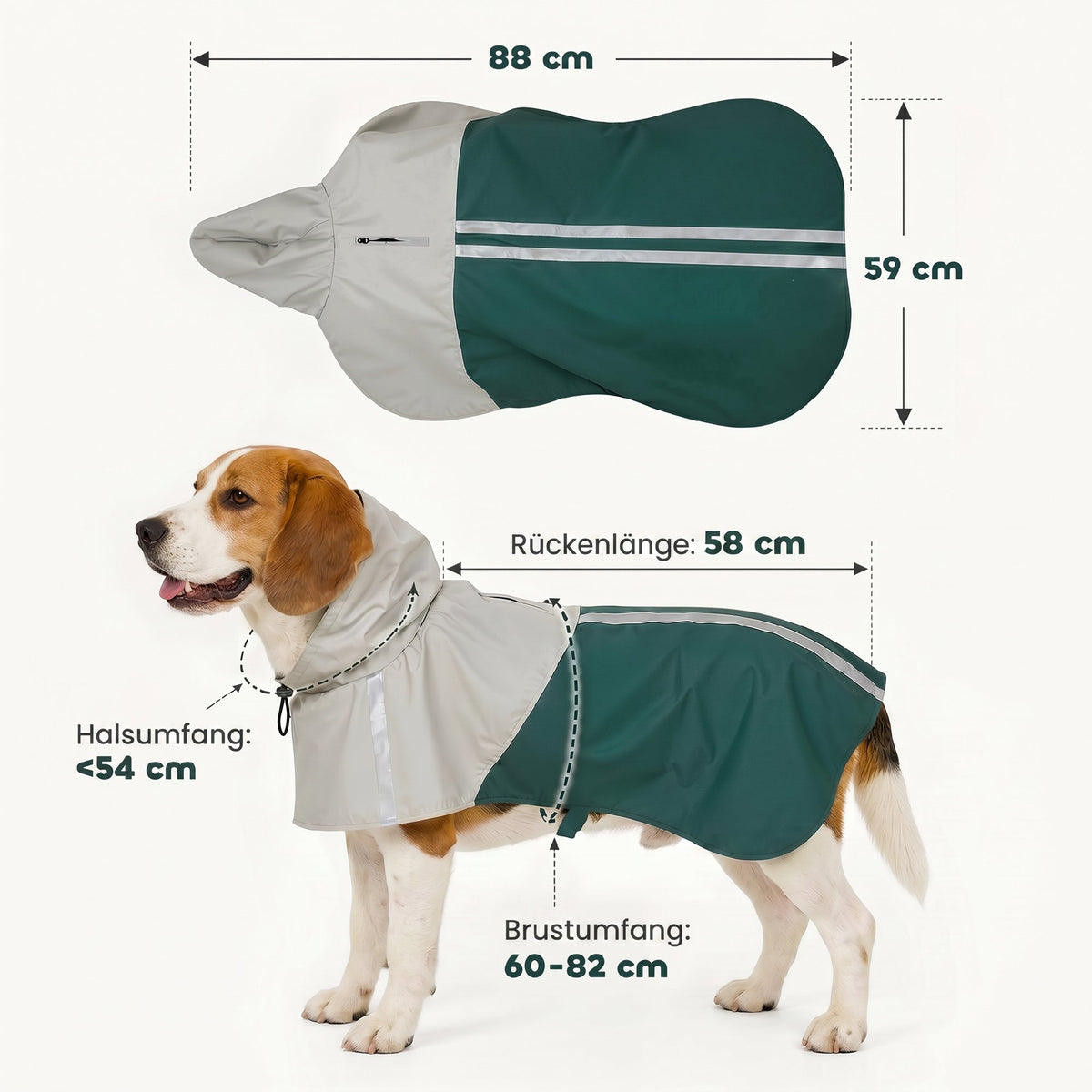 Hunderegenmantel Wasserdicht Hunde RegenjackenMittelgroße Hunde