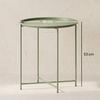 Steel Removable Tray Top Garden Table - Green