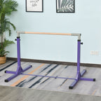 Height Adjustable Gymnastics Horizontal Bar for Kids, Children Junior Kip High Bar Fitness, Purple