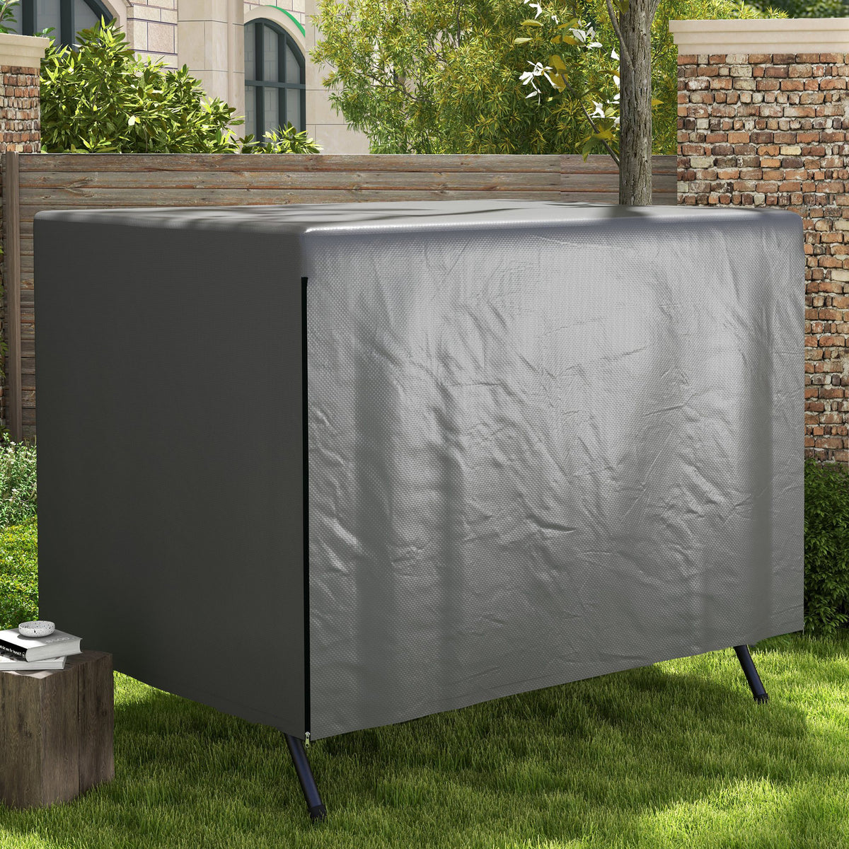 Gartenmöbelabdeckung Abdeckung Schutzhülle für Outdoor-Möbel, 215 cm x 155 cm x 150 cm, Dunkelgrau