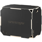 3-in-1 Plyo-Box, Sprungbox mit Griff-?ffnungen, f¨¹r Home-Fitness und Outdoor-Workouts, 3 Sprungh?hen, Holz, Schwarz