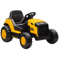 Kinder-Baufahrzeug, Aufsitzauto f¨¹r Kinder, Fernbedienung, manuelle Steuerung, Bluetooth+Musik-Funktion, 3-6 Jahre, Kunststoff, Stahl, Gelb