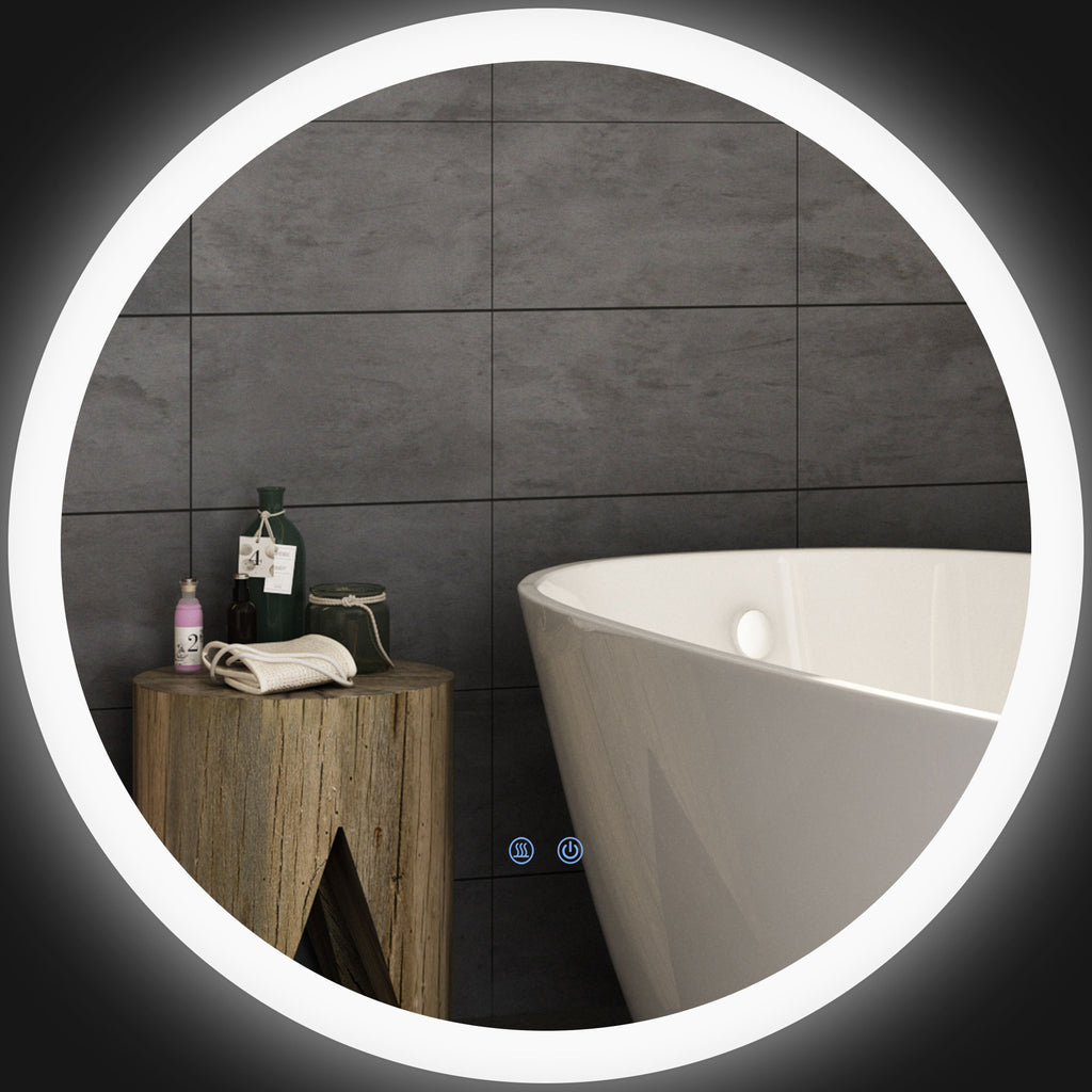 Badezimmerspiegel Badspiegel mit LED-Licht Berührungssensor Antibeschlagfunktion