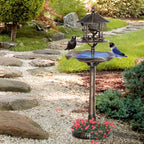 Vogeltr?nke Vogelbad Vintage Design, wetterbest?ndig,50cm ¡Á 50cm ¡Á 113cm, Messing