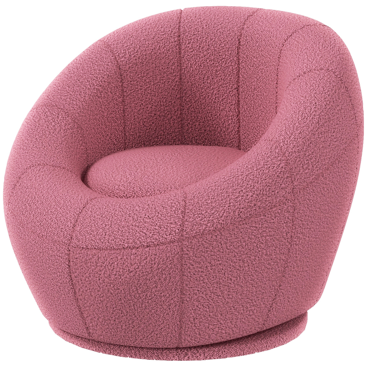 Kindersessel Kinderm?bel Kinderhocker, Teddy-Fleece, 60 cm x 56 cm x 48 cm, Rosa