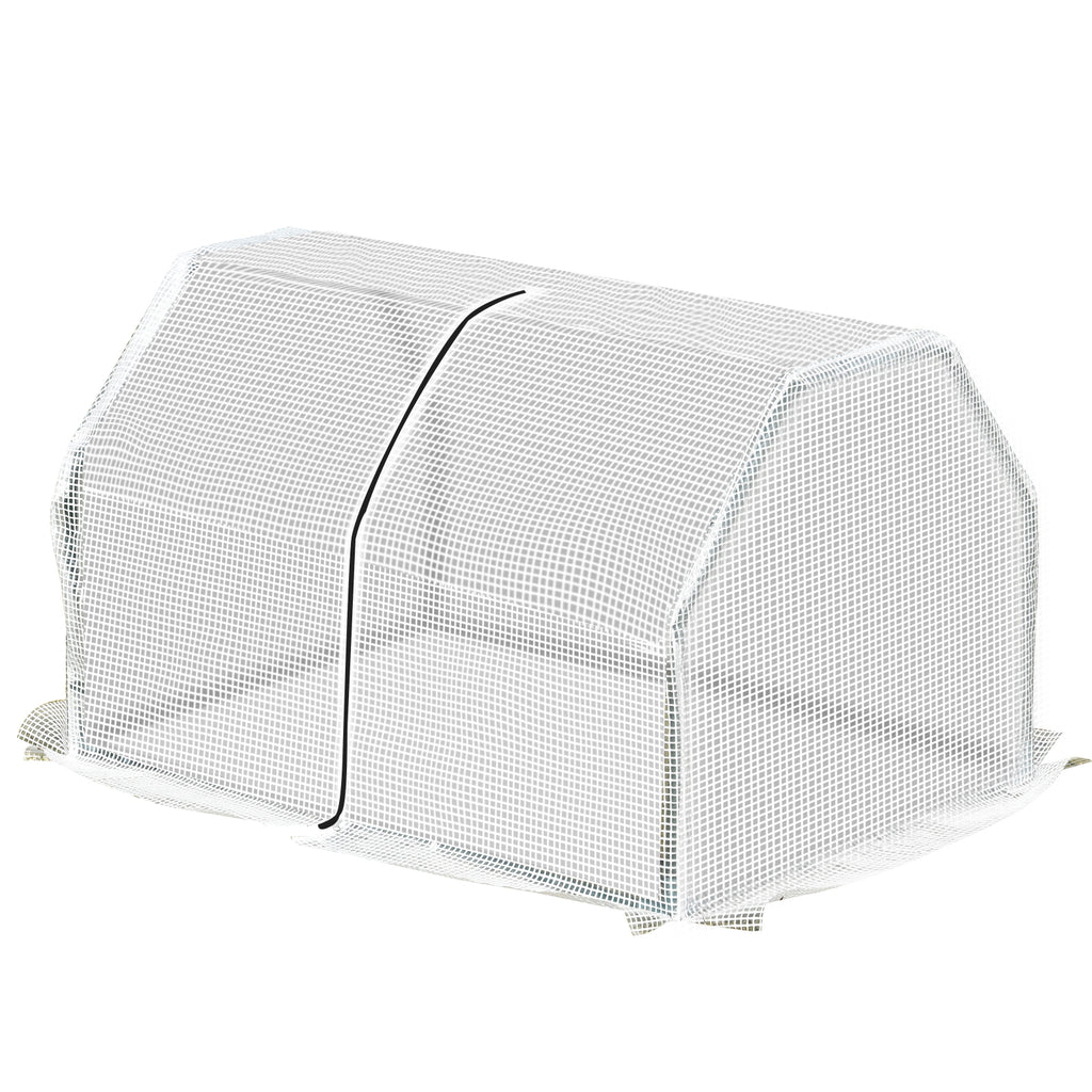 Mini Gewächshaus, wetterbeständig, leicht zu transportieren, 99 cm x 71 cm x 60 cm, Folientunnel, Grün