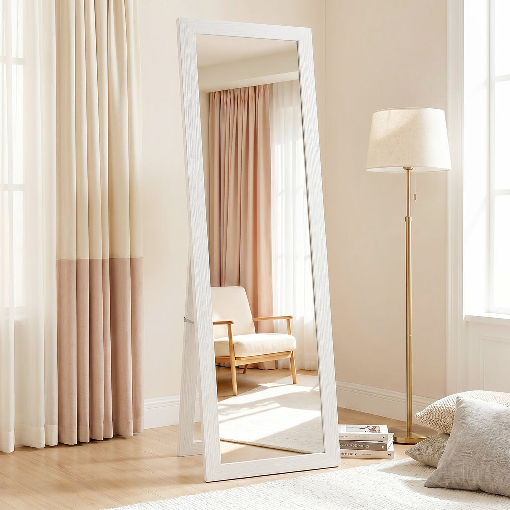 37 x 157 cm Full Length Mirror - White