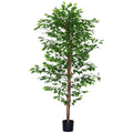 K¨¹nstlicher Ficus-Baum, realistisch, pflegeleicht, inkl. Topf, 180 cm hoch, Gr¨¹n