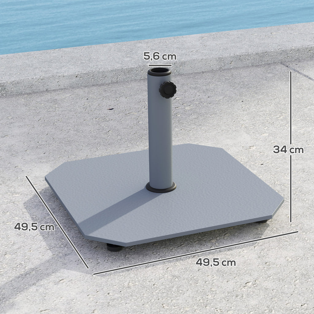 Sonnenschirmst?nder aus Metall 18,5 kg Schirmst?nder, Quadratisch Schirmhalter f¨¹r Sonnenschirm 32/38/48mm