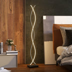 LED Stehlampe Dimmbar 144 cm Stehleuchte mit Fußschalter Schwarz