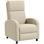 Relaxsessel Fernsehsessel, ausklappbare Fu?st¨¹tze, neigbar bis zu 160¡ã, 64 x 86 x 102 cm, Creme