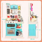 92-teiliges K¨¹chenset f¨¹r Kinder, Wasserhahn, Kunststoff, 3-6 Jahre, Gr¨¹n