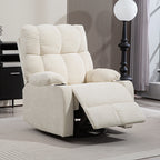 Relaxsessel mit Fu?st¨¹tze, Liegesessel, drehbar, bis 150 kg, Stahlrahmen, 88x96x108cm, Beige