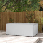 Schutzhülle für Gartenmöbel Winterfest Wasserdicht Abdeckung Anti-UV Abdeckplane 600D Oxford 210 x 140 x 80 cm Grau
