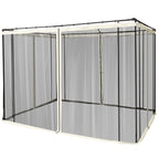 302 x 207cm Universal Replacement Mesh Sidewall Netting for Patio Gazebos and Canopy Tents, (Sidewall Only) Cream White