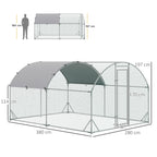 Gehege für Kleintiere, Outdoor-Freilaufgehege für Hühner, Kaninchen, Enten, stabile Konstruktion, Stahl und Oxford-Stoff