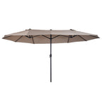 4.6m Double Garden Parasol - Tan