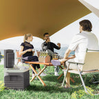 30 Liter Kompressor Kühlbox elektrische Kühlbox mit LED ECO Modus Anschluss Kühlhaltefunktion Schwarz