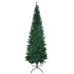 Weihnachtsbaum Kunsttanne künstlicher Christbaum, inkl. Standfuß, LED´s, 2,1 m, 1 Weihnachtsstern, Grün
