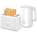K¨¹chenset mit Wasserkocher und Toaster, 7 Br?unungsstufen, schnelles Kochen, Edelstahl, Kunststoff, Wei?