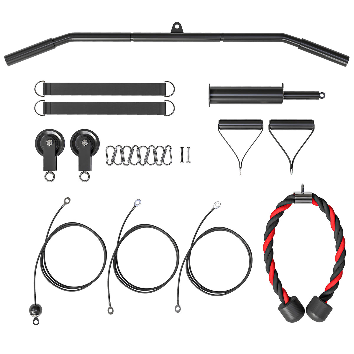 Fitness Latzug Gym Fitnesssger?te Kabelzug Pulley System Arm Krafttraining f¨¹r Zuhause