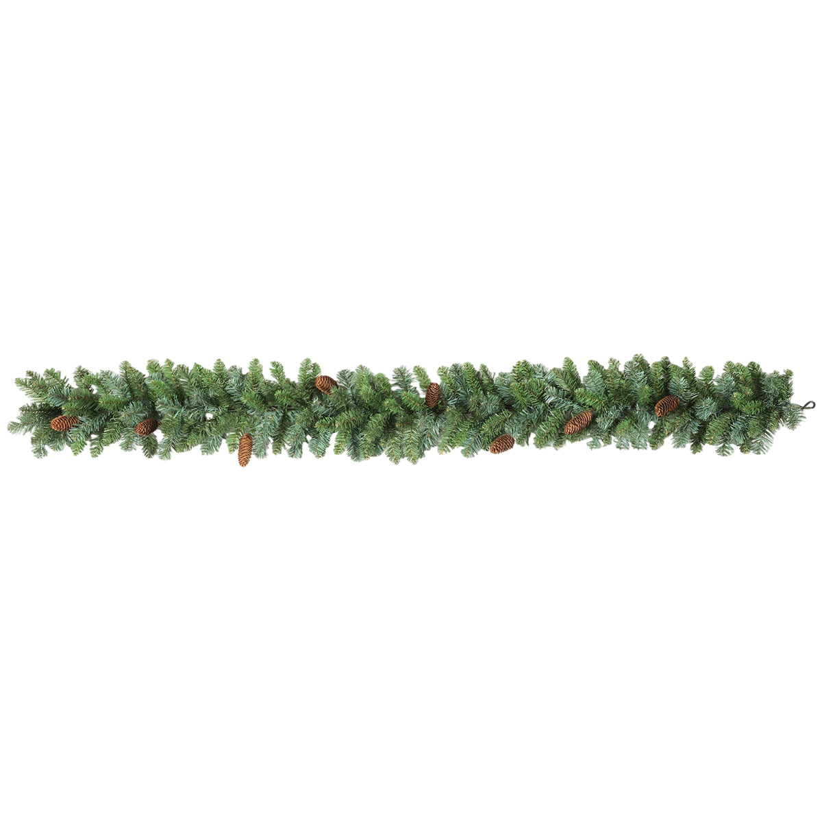 1,8 m künstliche Weihnachtsgirlande Blumendekoration mit 162 Spitzen 8 Tannenzapfen Grün