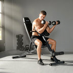 Hantelbank Verstellbar 4 in 1 Trainingsbank mit Beinstrecker