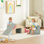 2-teiliges weiches Spielbl?cke-Set f¨¹r Kleinkinder, Kunstleder, Schaumstoff, zum Klettern, Bauen, Spielen, Bunt