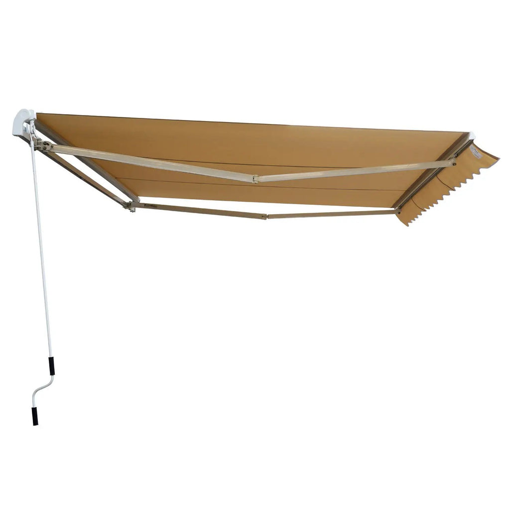Markise Alu-Markise Gelenkarmmarkise Markise 3m breit Balkon Markise Sonnenschutz Balkon Beige 