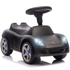 Ride on Car, Porsche Licensed Toddler Push Car with Horn, Headlights, Sound and Steering Wheel for 18-36 Months, Matte Black
