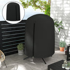 190 x Φ128cm Hanging Egg Chair Furniture Cover - Black