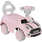 Foot To Floor Ride On Car Sliding Car w/ Air Horn, Anti-Over-Backwards, 18 to 36 Months - Pink