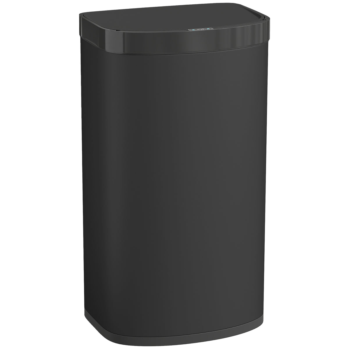 Sensor Mülleimer 55L Abfalleimer mit Soft-Close-Deckel aus Edelstahl, für Küche Fitnessstudio Büro, Schwarz