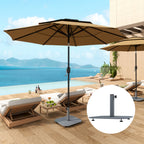 Sonnenschirmst?nder aus Metall 18,5 kg Schirmst?nder, Quadratisch Schirmhalter f¨¹r Sonnenschirm 32/38/48mm